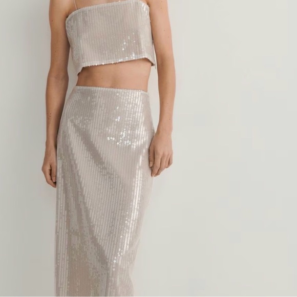 New Rachel Zoe sequin midi Skirt - Picture 7 of 14